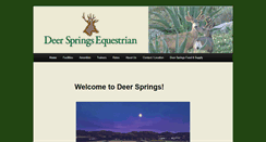 Desktop Screenshot of deerspringsequestrian.com