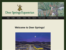 Tablet Screenshot of deerspringsequestrian.com